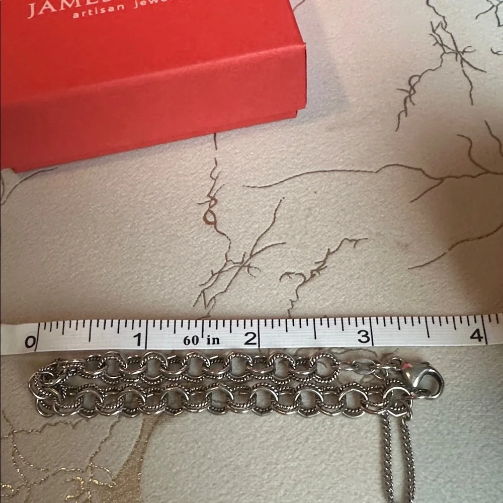 James Avery double linked charm bracelet small - Picture 7 of 7